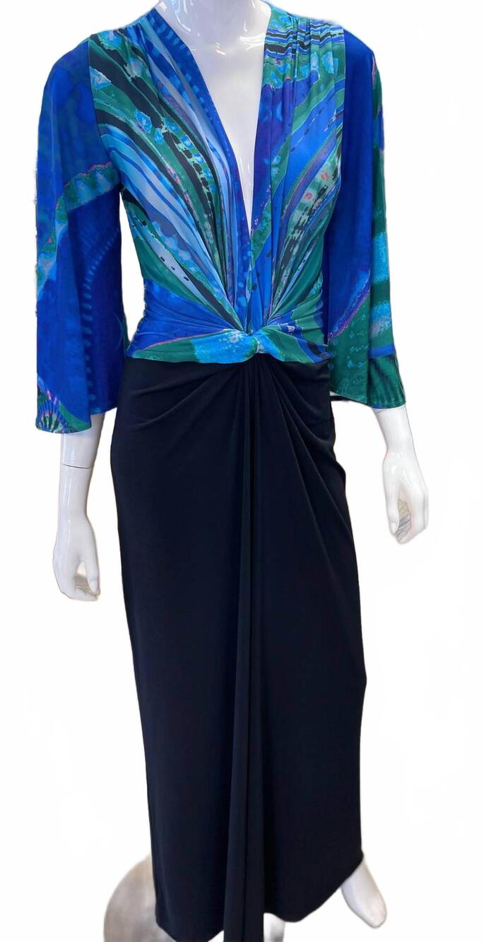 NEW JULIAN CHANG women's percy wide leg jumpsuit in blue